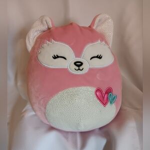 Squishmallows Pink and White Stuffed Animal Plush